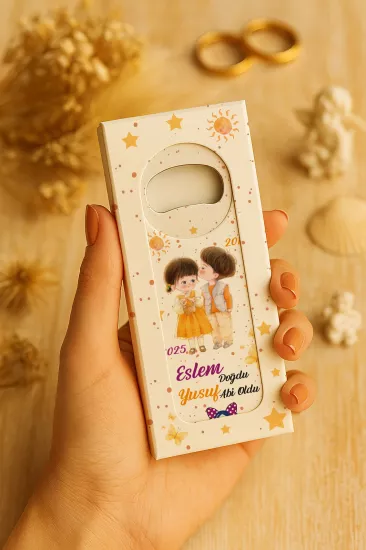 Yeni Doğan, Baby Shower ve Doğum Günü Hediyesi Mühürlü Açacak Magnet