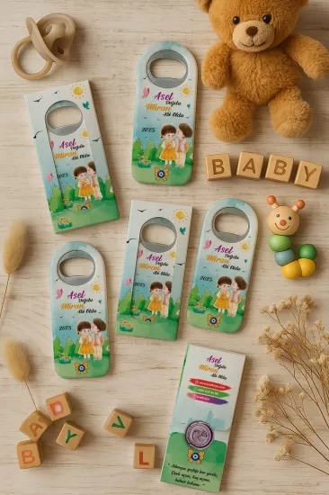 Yeni Doğan, Baby Shower ve Doğum Günü Hediyesi Mühürlü Açacak Magnet