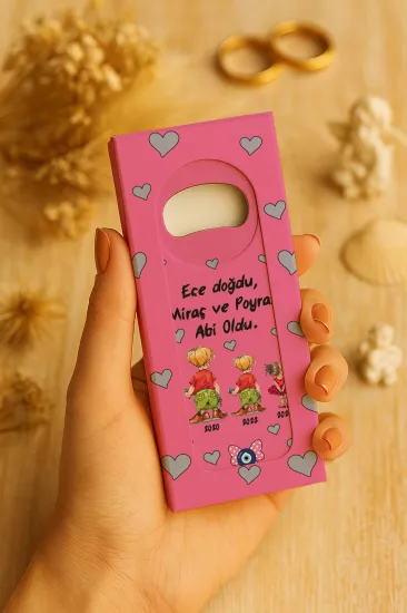 Yeni Doğan, Baby Shower ve Doğum Günü Hediyesi Mühürlü Açacak Magnet