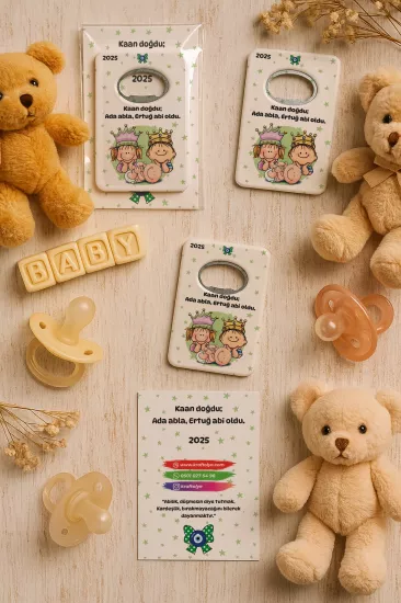 Kartlı Açacak Magnet | Bebek ve Baby Shower Hediyesi