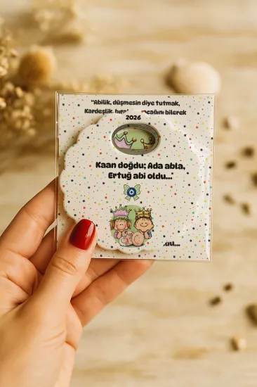 Kartlı Papatya Bardak Altlığı Açacak Magnet