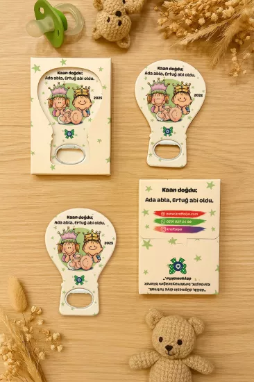 Kutulu Balon Açacak Magnet – Yeni Doğan, Baby Shower, Doğum Günü, Diş Buğdayı Hediyesi