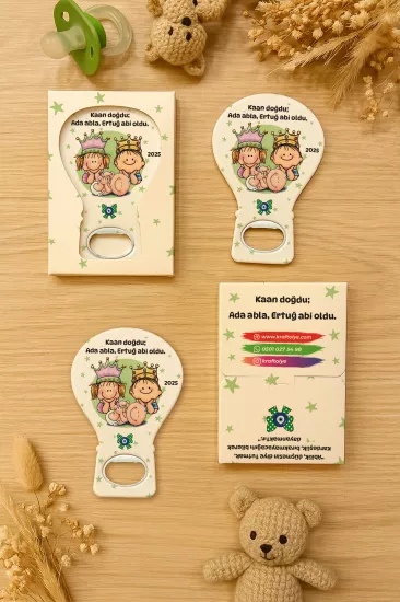 Kutulu Balon Açacak Magnet – Yeni Doğan, Baby Shower, Doğum Günü, Diş Buğdayı Hediyesi