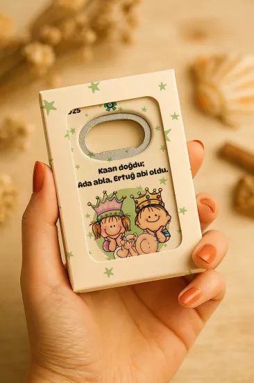 Mühürlü Açacak Magnet – Bebek Hediyesi