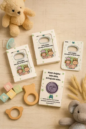 Mühürlü Açacak Magnet – Bebek Hediyesi