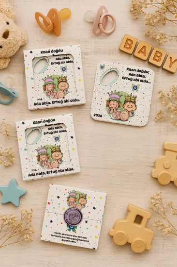 Mühürlü Kutulu Bardak Altlığı Açacak Magnet