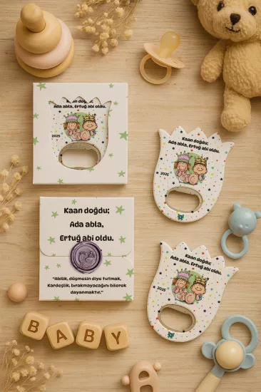 Mühürlü Kutulu Lale Açacak Magnet Hediyelik