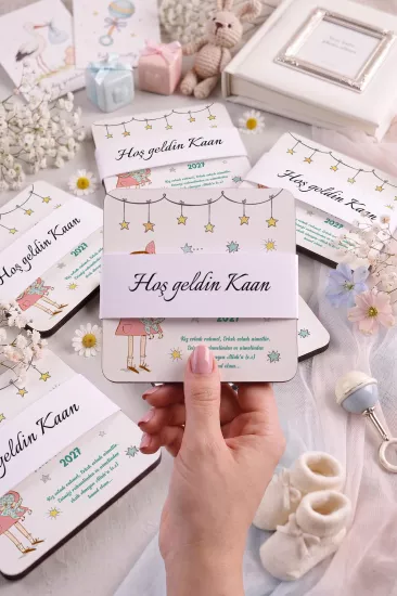 Bebek & Doğum Günü Ahşap Bardak Altlıkları