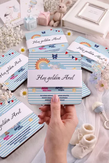 Bebek & Doğum Günü Ahşap Bardak Altlıkları