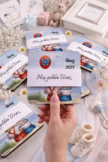 Bebek & Doğum Günü Ahşap Bardak Altlıkları