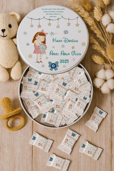 Kişiye Özel Metal Kutulu Madlen Çikolata – Doğum Günü & Baby Shower