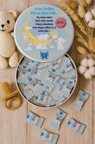 Kişiye Özel Metal Kutulu Madlen Çikolata – Doğum Günü & Baby Shower