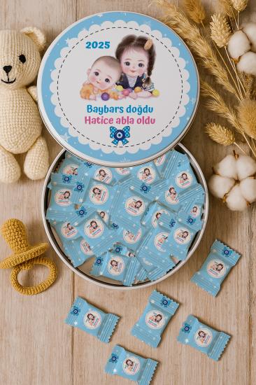 Kişiye Özel Metal Kutulu Madlen Çikolata – Doğum Günü & Baby Shower