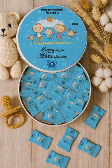 Kişiye Özel Metal Kutulu Madlen Çikolata – Doğum Günü & Baby Shower