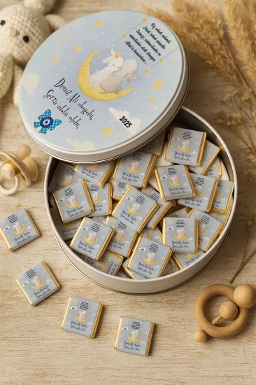 Kişiye Özel Bebek Hediyelikleri | Sargılı Madlen Çikolata | Yeni Doğan – Baby Shower – Doğum Günü – Diş Buğdayı