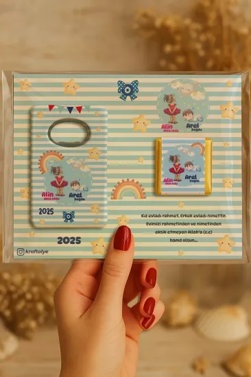 Çikolatalı Açacak Magnet – Bebek Hediyesi Magnet