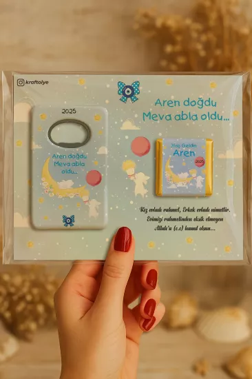 Çikolatalı Açacak Magnet – Bebek Hediyesi Magnet