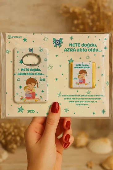 Çikolatalı Açacak Magnet – Bebek Hediyesi Magnet