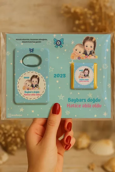 Çikolatalı Açacak Magnet – Bebek Hediyesi Magnet