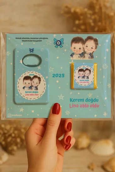 Çikolatalı Açacak Magnet – Bebek Hediyesi Magnet