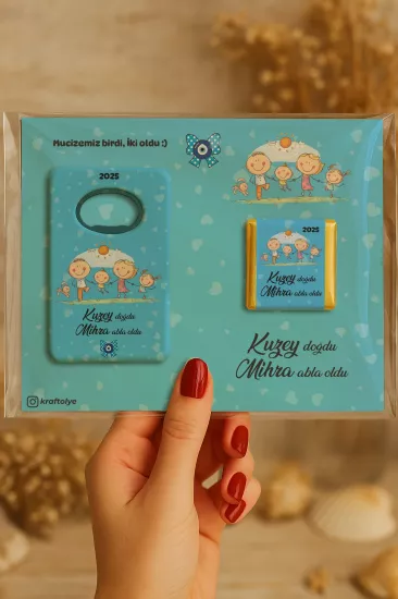 Çikolatalı Açacak Magnet – Bebek Hediyesi Magnet