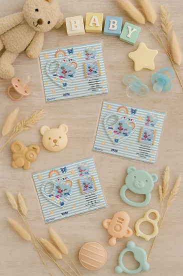 Çikolatalı Kalp Açacak Magnet | Yeni Doğan, Doğum Günü, Baby Shower Hediyesi