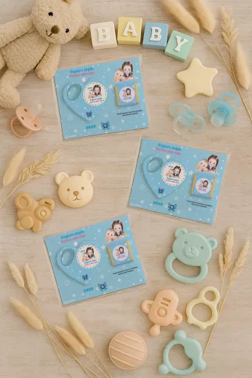 Çikolatalı Kalp Açacak Magnet | Yeni Doğan, Doğum Günü, Baby Shower Hediyesi