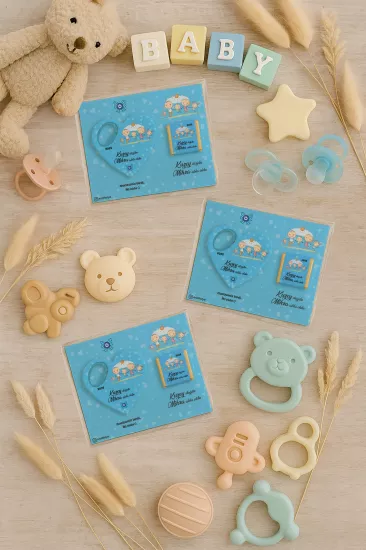Çikolatalı Kalp Açacak Magnet | Yeni Doğan, Doğum Günü, Baby Shower Hediyesi