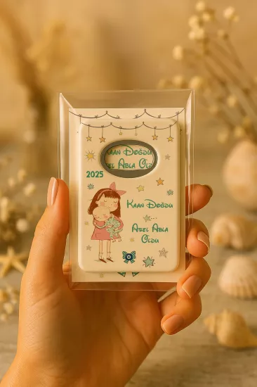 Kartlı Açacak Magnet | Bebek ve Baby Shower Hediyesi