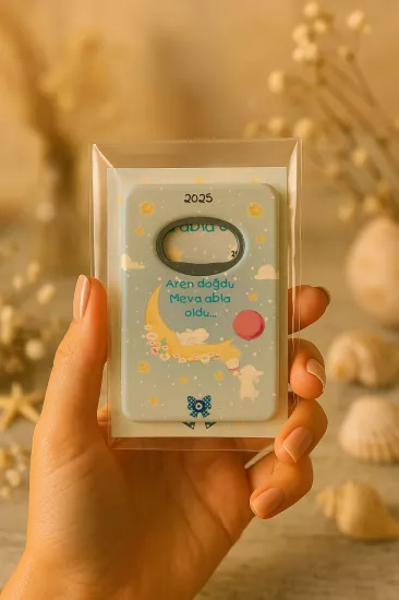 Kartlı Açacak Magnet | Bebek ve Baby Shower Hediyesi