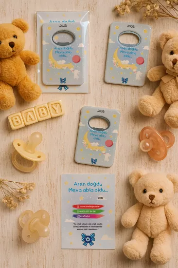 Kartlı Açacak Magnet | Bebek ve Baby Shower Hediyesi