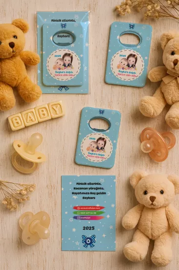 Kartlı Açacak Magnet | Bebek ve Baby Shower Hediyesi