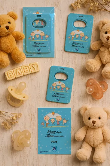 Kartlı Açacak Magnet | Bebek ve Baby Shower Hediyesi
