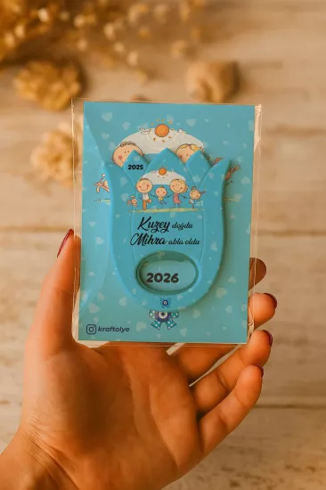 Bebek & Doğum Günü Kartlı Lale Açacak
