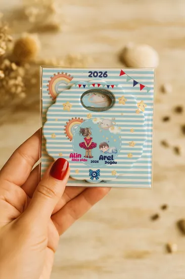 Kartlı Papatya Bardak Altlığı Açacak Magnet