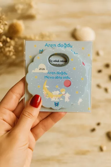 Kartlı Papatya Bardak Altlığı Açacak Magnet