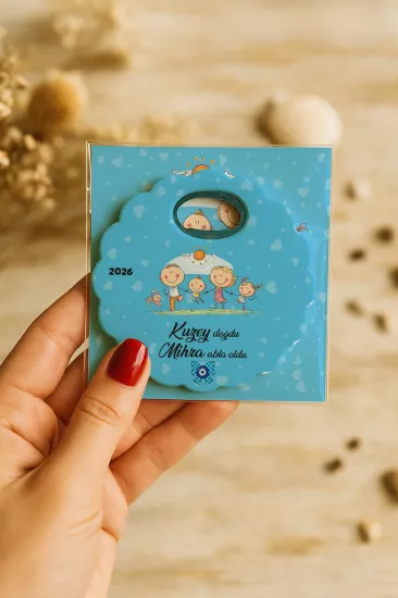 Kartlı Papatya Bardak Altlığı Açacak Magnet