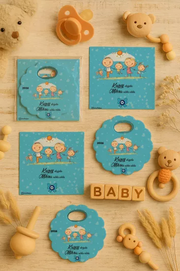 Kartlı Papatya Bardak Altlığı Açacak Magnet