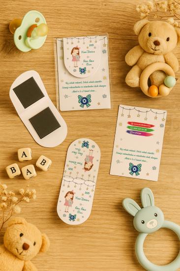 Kişiye Özel Bebek Hediyesi Mıknatıslı Kitap Ayracı