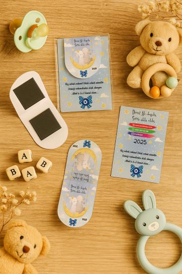 Kişiye Özel Bebek Hediyesi Mıknatıslı Kitap Ayracı