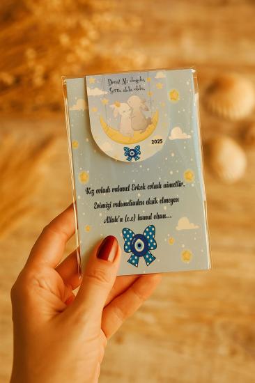 Kişiye Özel Bebek Hediyesi Mıknatıslı Kitap Ayracı