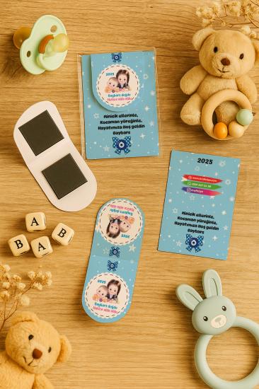 Kişiye Özel Bebek Hediyesi Mıknatıslı Kitap Ayracı