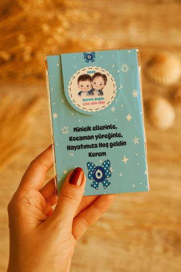 Kişiye Özel Bebek Hediyesi Mıknatıslı Kitap Ayracı