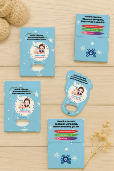 Ayak İzi Açacak Magnet | Bebek Hediyelikleri
