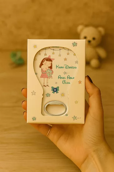 Mühürlü Kutulu Balon Açacak Magnet – Yeni Doğan, Doğum Günü, Baby Shower, Diş Buğdayı Hediyesi