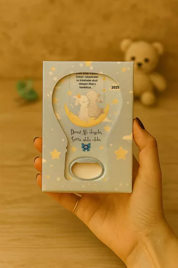Mühürlü Kutulu Balon Açacak Magnet – Yeni Doğan, Doğum Günü, Baby Shower, Diş Buğdayı Hediyesi