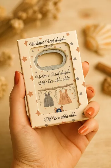 Mühürlü Açacak Magnet – Bebek Hediyesi