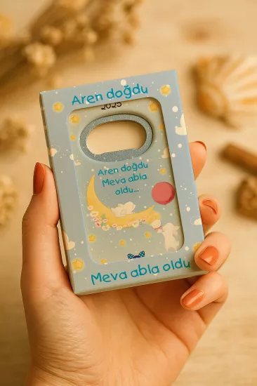 Mühürlü Açacak Magnet – Bebek Hediyesi