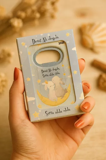 Mühürlü Açacak Magnet – Bebek Hediyesi