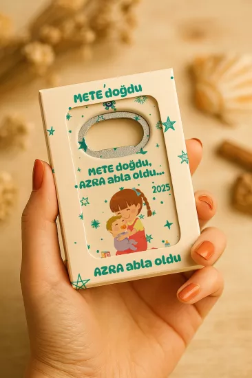 Mühürlü Açacak Magnet – Bebek Hediyesi